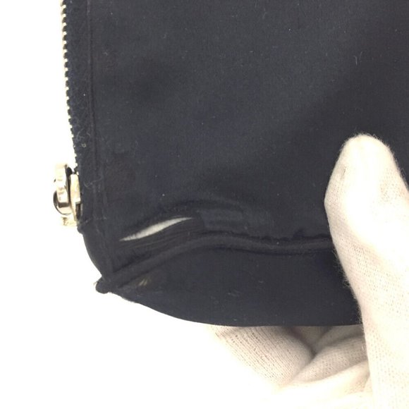 PRADA Logo Plate Nylon Cosmetic Pouch Bag /1G3073 - Picture 5 of 8